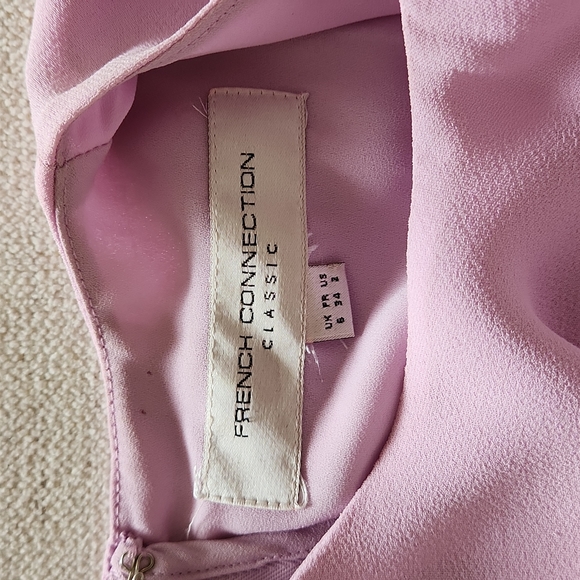 French Connection Women's Ana Crepe Sleeveless Fit-and-Flare Dress Size 2 - Picture 10 of 11